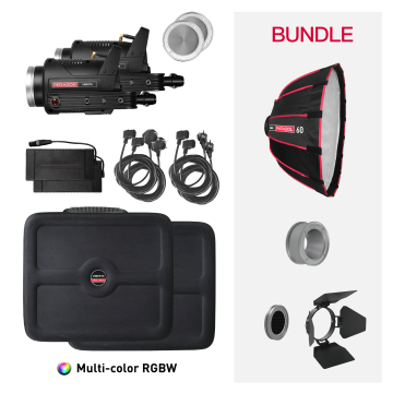 Vibesta Peragos Head 150C 2 Light + Light Shaping Tools Bundle